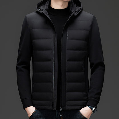 Hooded White Duck Down Warm Coat Down Jacket