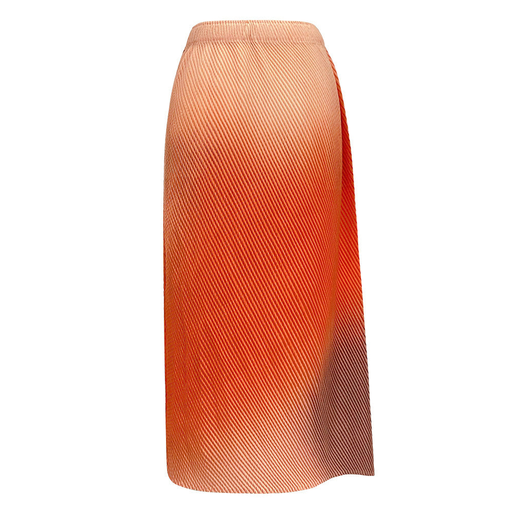 Gradient Midi Skirt