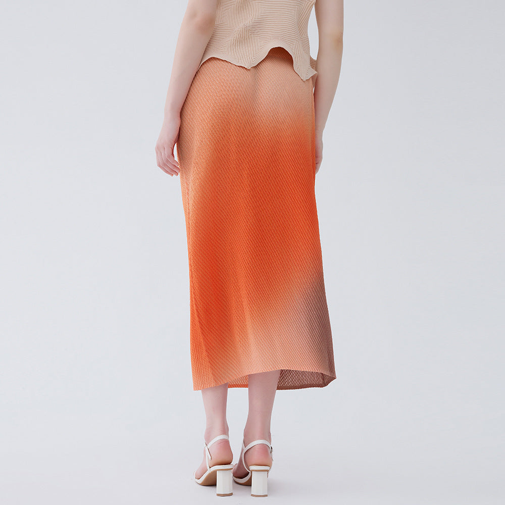 Gradient Midi Skirt