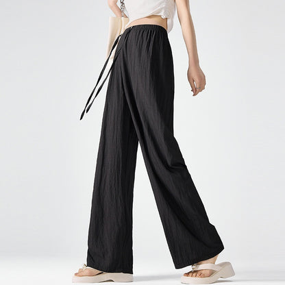 Casual Elastic Waist Pants