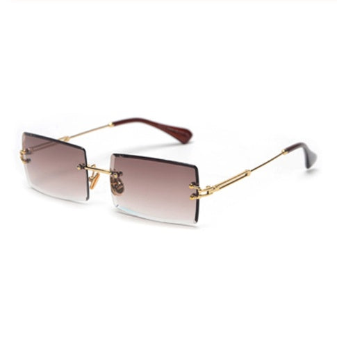 Rimless Rectangle Sunglasses