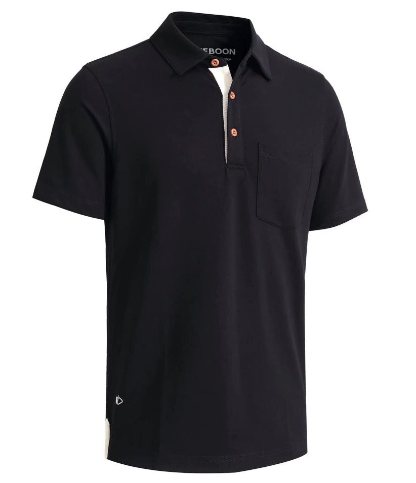 Fashion Element Personalized Patterns 3D Men's Three-button Split Pocket Polo Shirt