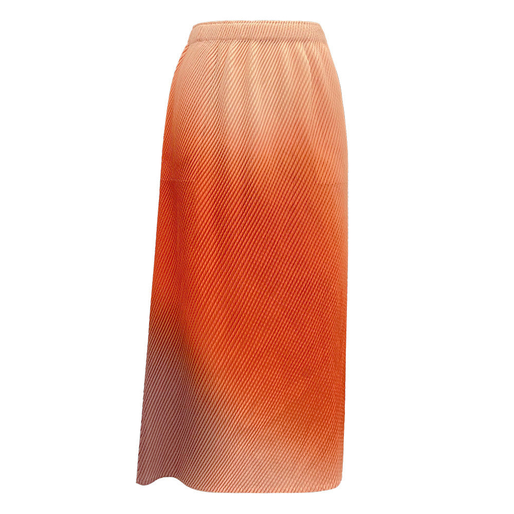 Gradient Midi Skirt