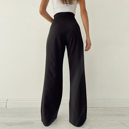 Waist Tie Wide Leg Pants