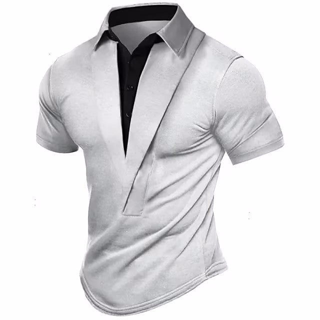 Plus Size Summer Men's Outdoor Retro Casual Shirt