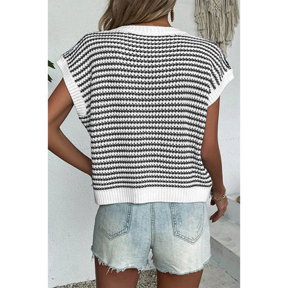 Striped Knit Vest Top