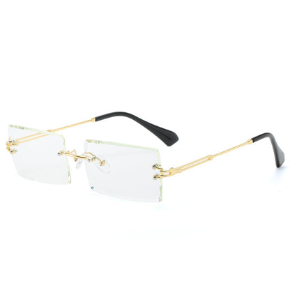 Rimless Rectangle Sunglasses