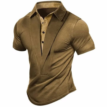 Plus Size Summer Men's Outdoor Retro Casual Shirt