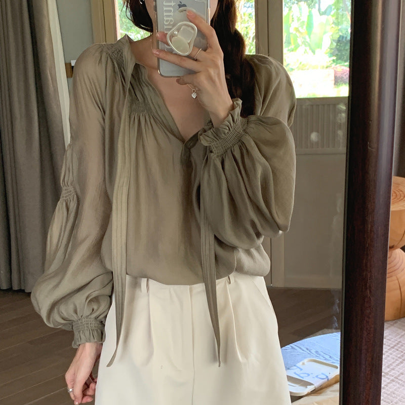 Puff Sleeve Loose Blouse