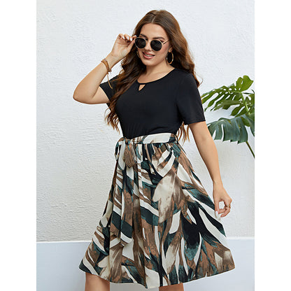 Flowy Waist Tie Dress