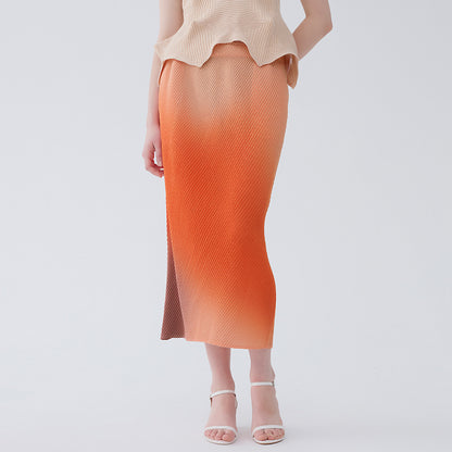 Gradient Midi Skirt