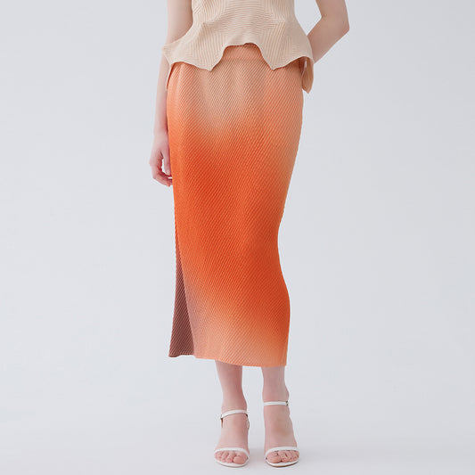 Gradient Midi Skirt