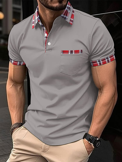 Men's Button Pocket Sports T-shirt