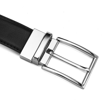 Rotating Pin Buckle Leather Belt