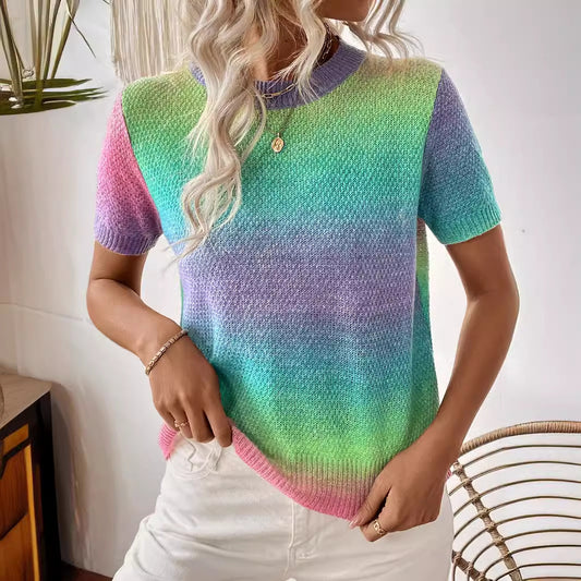 Knit Gradient T-Shirt