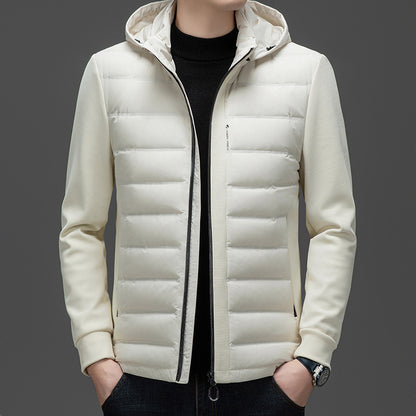 Hooded White Duck Down Warm Coat Down Jacket