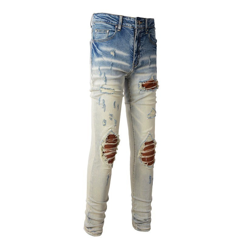 Fashion Personality Skinny Pants Denim