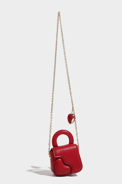 Small Heart Chain Crossbody Bag