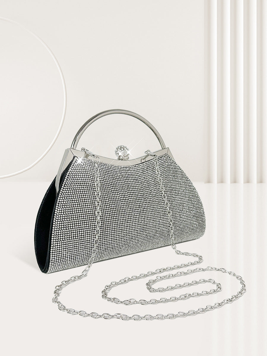 Fashion Personality Diamond Stud Portable Women's Bag