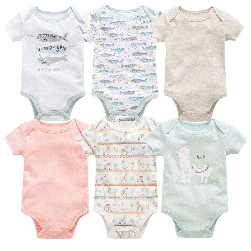 Six sets of newborn clothes