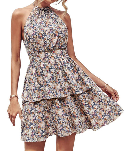 Halter Floral Dress