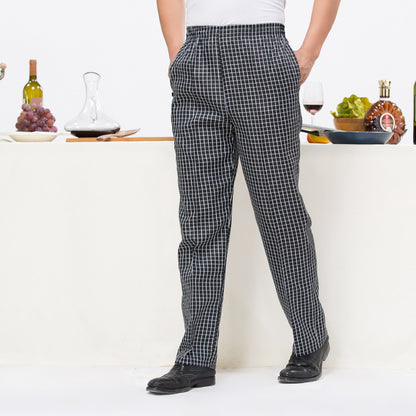 Fully elastic chef black pants