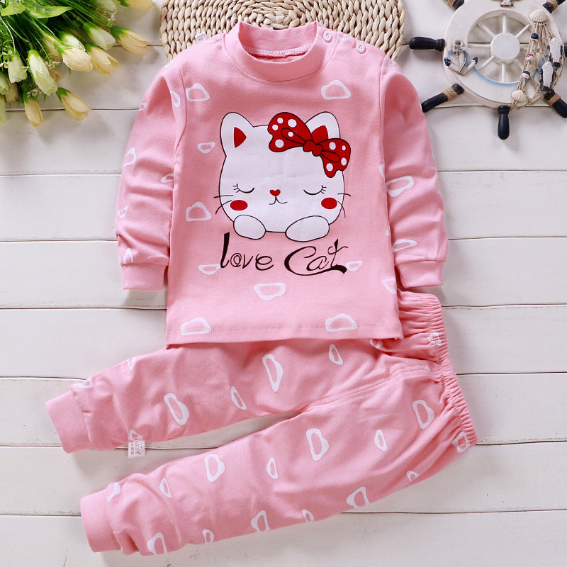 Children''s underwear suit pure cotton based infant pajamas