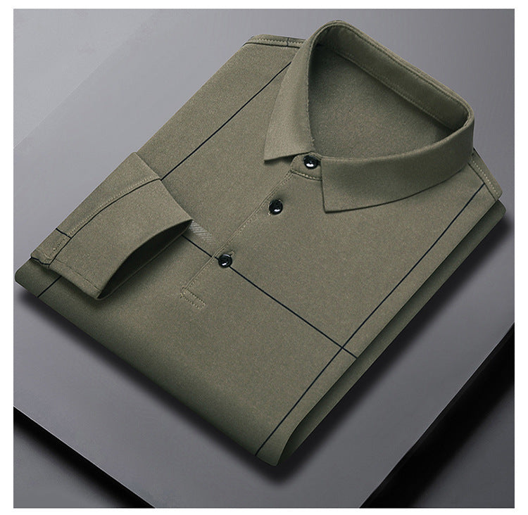 Long Sleev Lapel Shirt