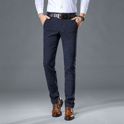 Men's Brushed Business Straight Long Pants