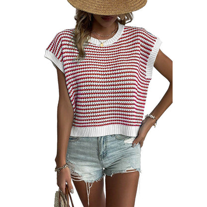 Striped Knit Vest Top