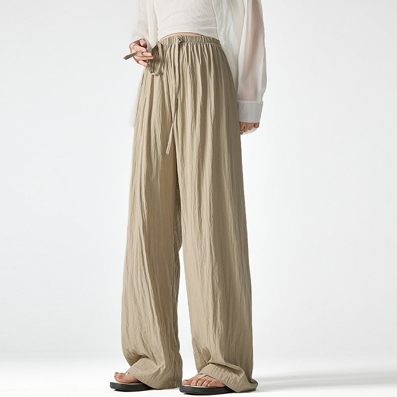 Casual Elastic Waist Pants