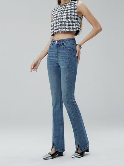 Split Bell Bottom Jeans