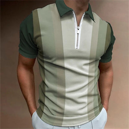 T-shirt Men's Striped Printed Top