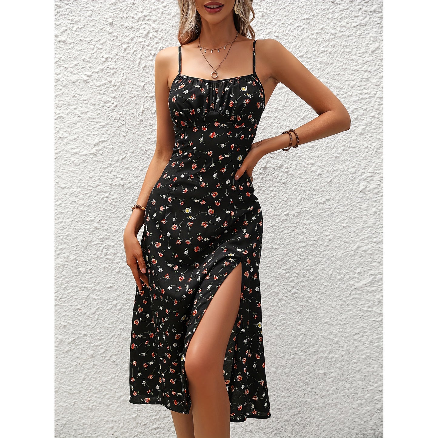 Polka Dot Strap Dress