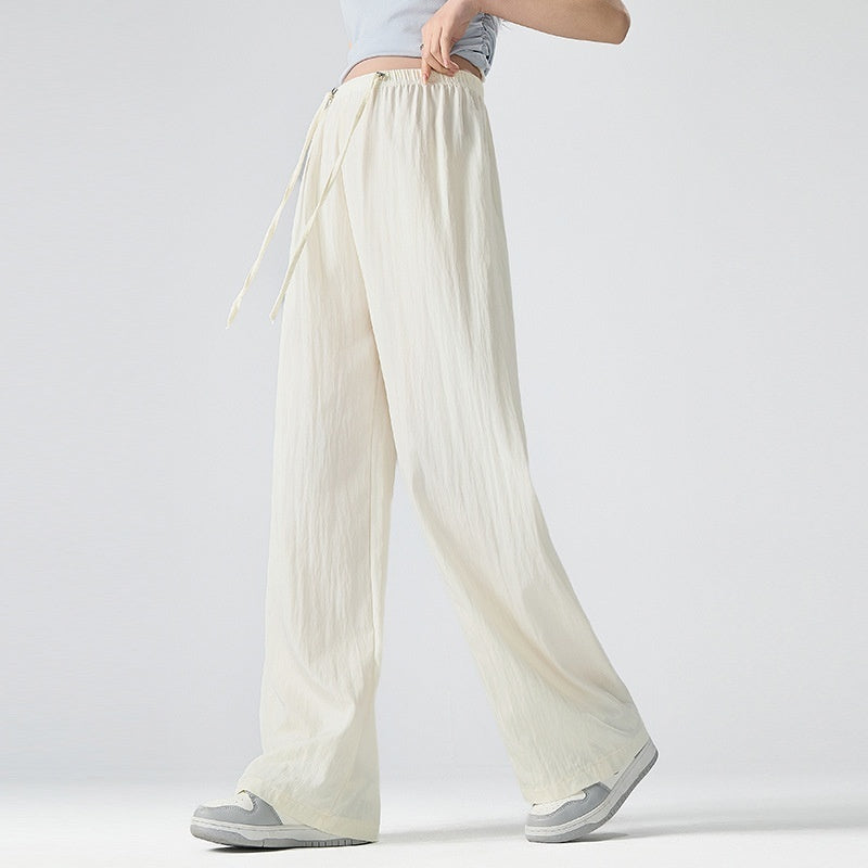 Casual Elastic Waist Pants