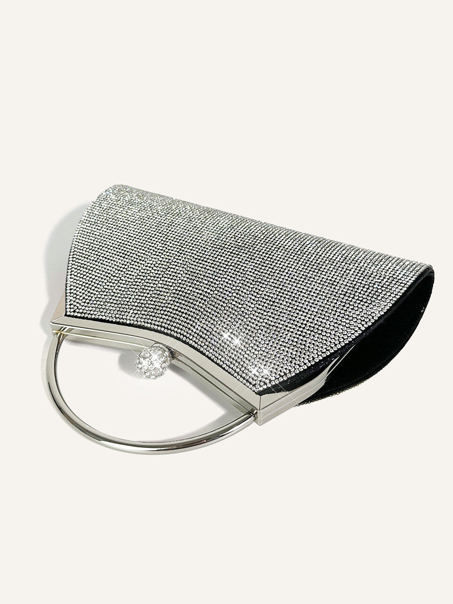 Fashion Personality Diamond Stud Portable Women's Bag