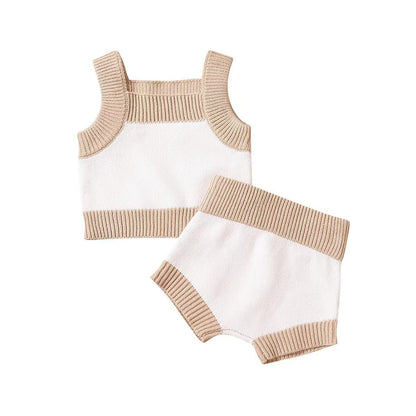 Children's Fashion Tank Top Summer Sweater Set