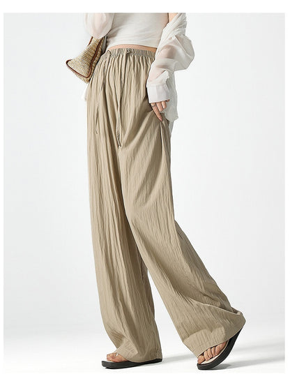 Casual Elastic Waist Pants