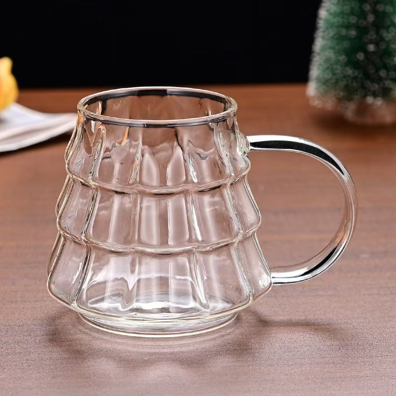 Christmas Tree Glass Mug