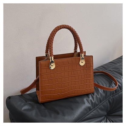 Women's Fashion Small Square Bag Solid Color