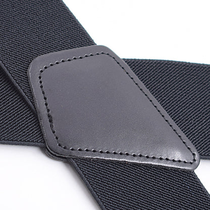 Unisex 4 Clip Straps 5CM Plus Loose Tight Suspenders Strap Clip