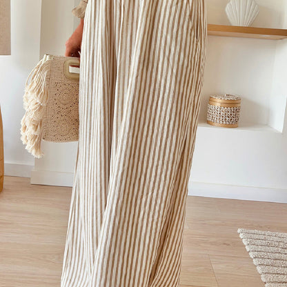 Striped Drawstring Pants