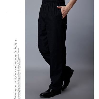 Fully elastic chef black pants