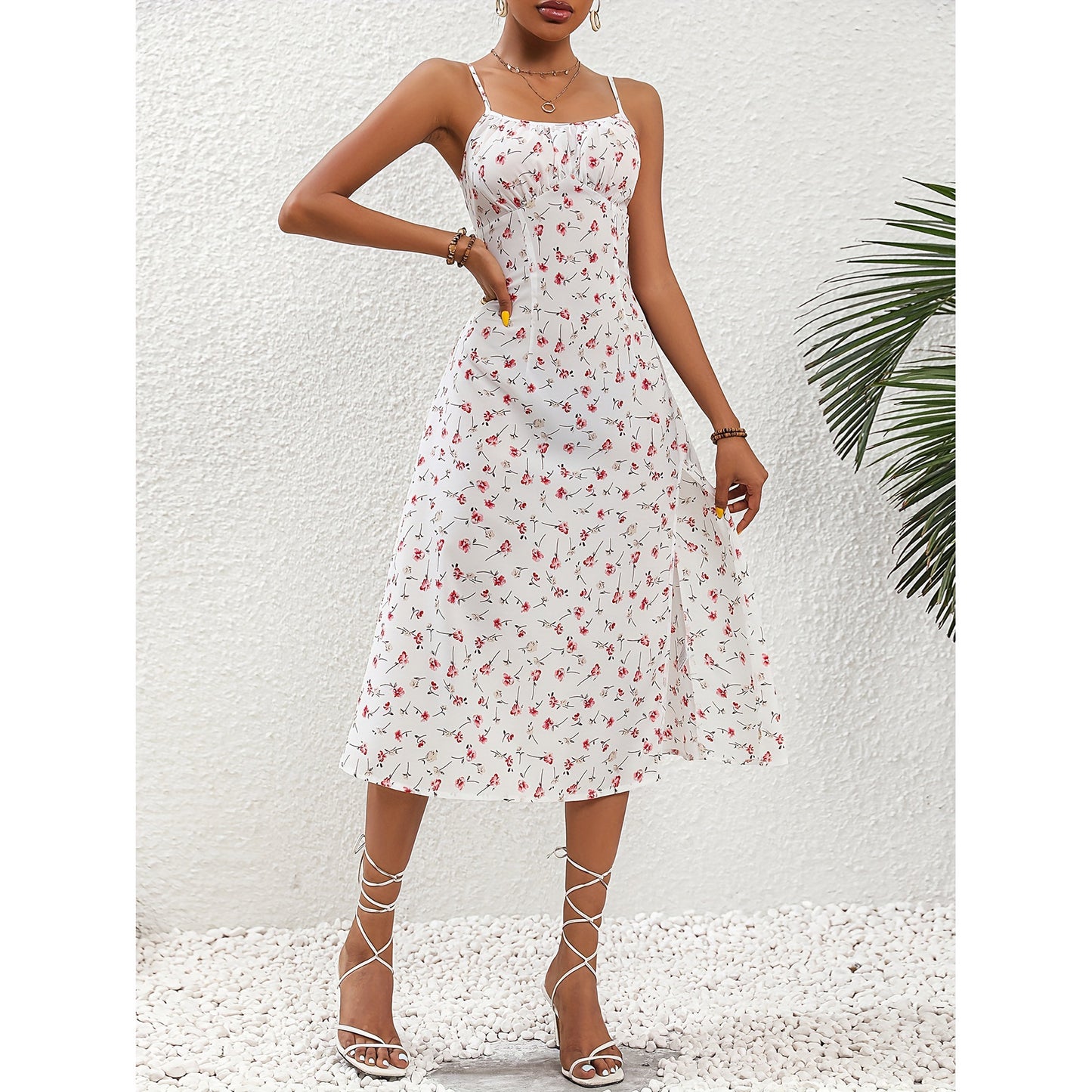 Polka Dot Strap Dress