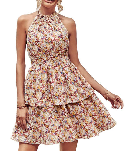 Halter Floral Dress