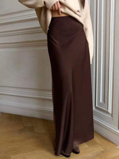 Satin Maxi Skirt