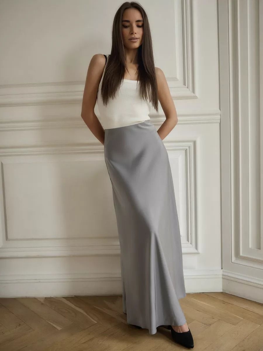 Satin Maxi Skirt