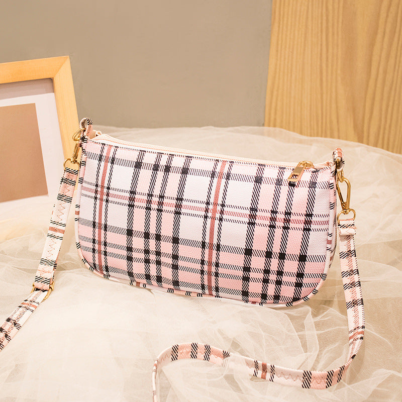 Women's Plaid Fashion Large Capacity Shoulder Bag