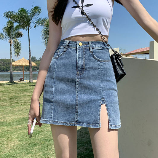 Denim Skort