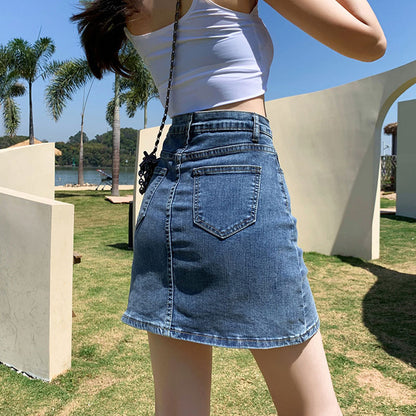 Denim Skort